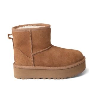 Kids Ugg Classic Mini Platform Boot in Chestnut